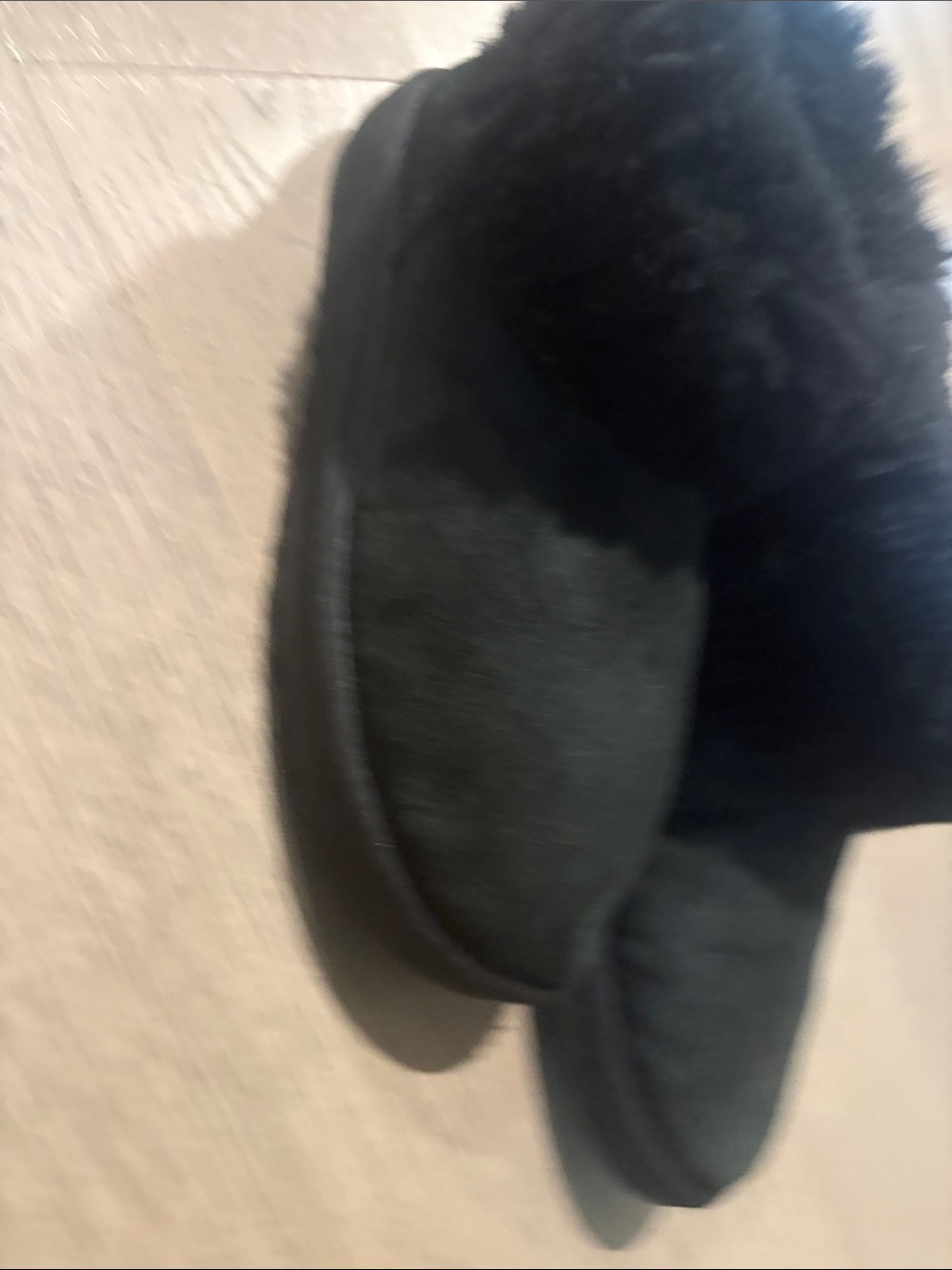 UGG Black Classic Shearling Slip-On Slippers